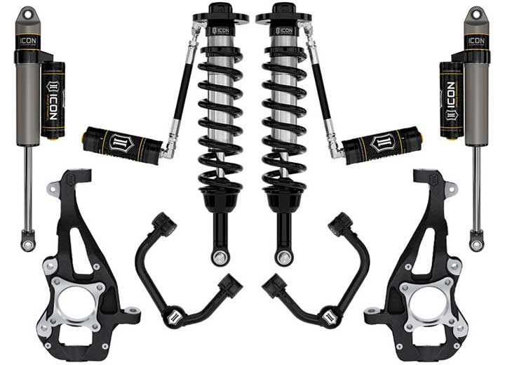 21-C F150 4WD Stage 3 Suspension System with Tubular Upper Control Arms - 3.5 to 4.5 Inch Lift