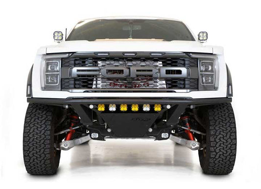 21-C F150 RAPTOR PRO FRONT BUMPER HAMMER BLACK POWDER COAT FINISH