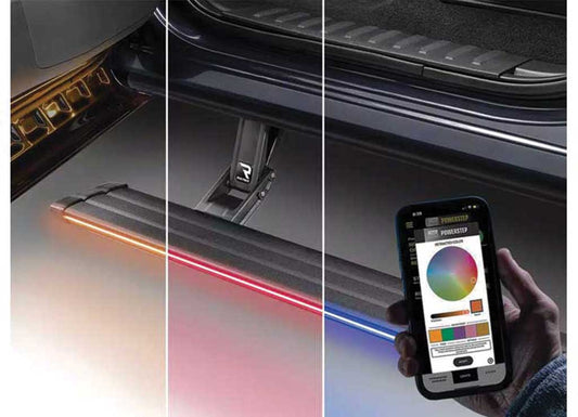 21-C F150 SUPERCREW POWERSTEP VISION BLACK