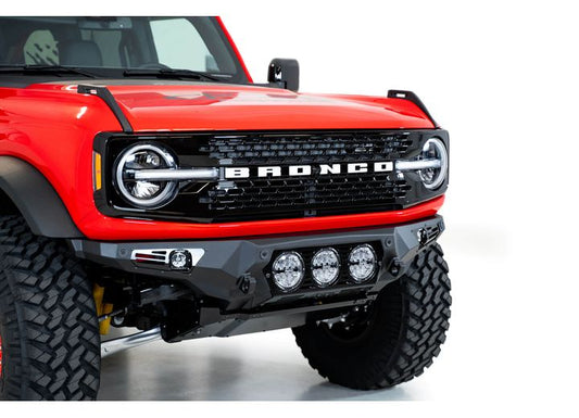 21-C FORD BRONCO BOMBER FRONT BUMPER BLACK POWDERCOAT FINISH
