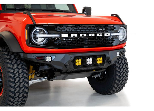 21-C FORD BRONCO BOMBER FRONT BUMPER BLACK POWDERCOAT FINISH