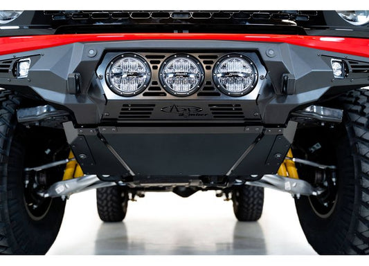 21-C FORD BRONCO BOMBER SKID PLATE STAIN BLACK POWDER COAT FINISH