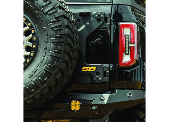 Smittybilt HD Pivot Tire Carrier - Black, 2021-2025 Ford Bronco