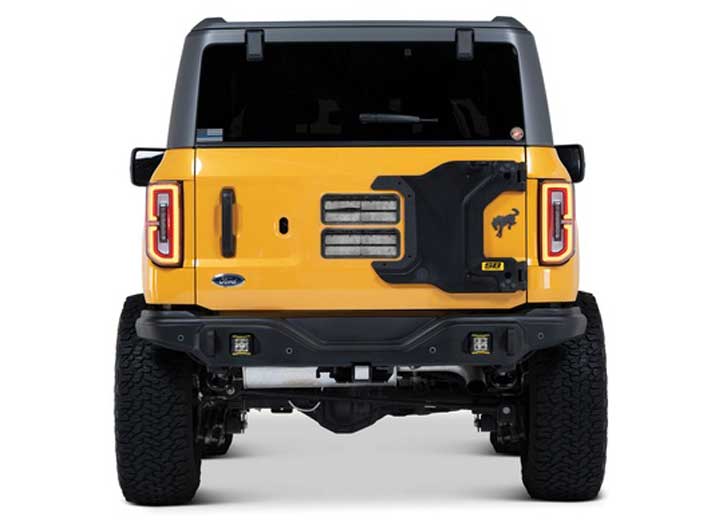Smittybilt HD Pivot Tire Carrier - Black, 2021-2025 Ford Bronco