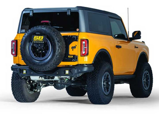 Smittybilt HD Pivot Tire Carrier - Black, 2021-2025 Ford Bronco