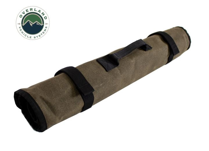 Premium Waxed Canvas Rolled Bag with Handle and Straps - #16 Durable Design Overland Vehicle Systems / Up Down Air