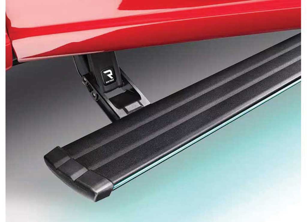 Amp Research - 22 - C F250/F350/2022 F450 ONLY SYNC 4 SUPERCREW POWERSTEP VISION BLACK