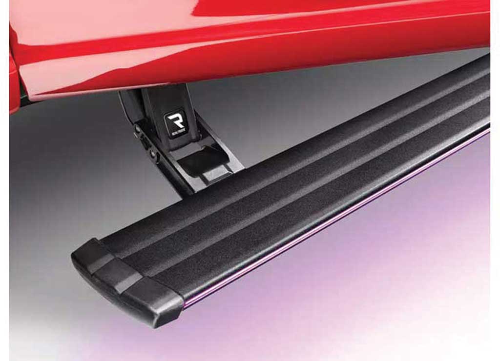 Amp Research - 22 - C F250/F350/2022 F450 ONLY SYNC 4 SUPERCREW POWERSTEP VISION BLACK
