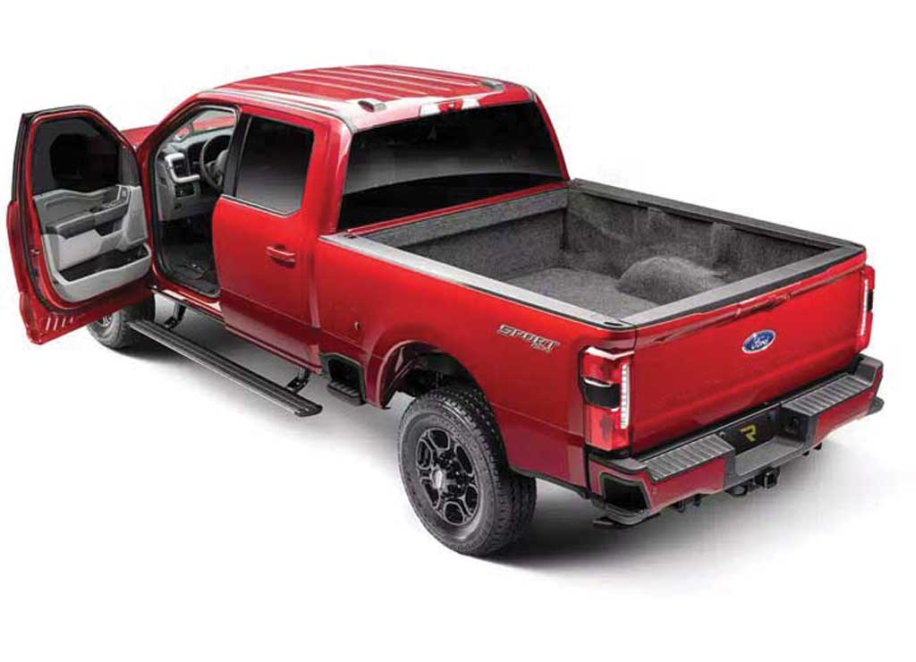 Amp Research - 22 - C F250/F350/2022 F450 ONLY SYNC 4 SUPERCREW POWERSTEP VISION BLACK