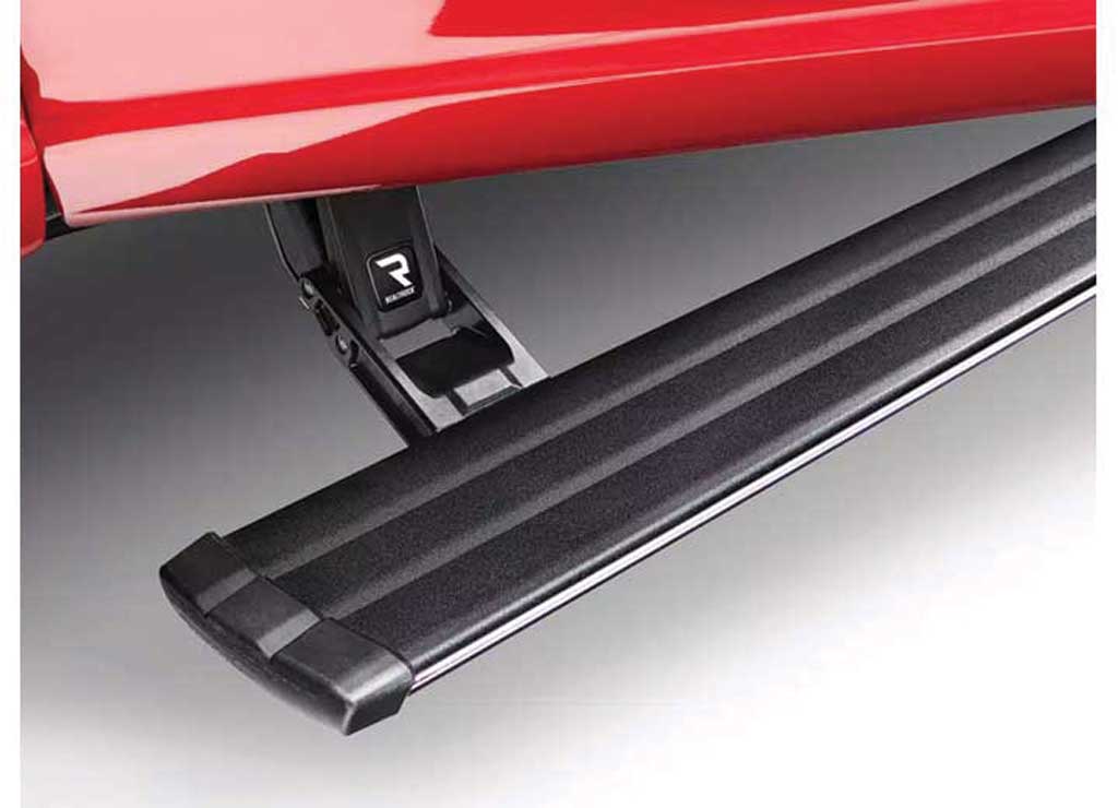 Amp Research - 22 - C F250/F350/2022 F450 ONLY SYNC 4 SUPERCREW POWERSTEP VISION BLACK