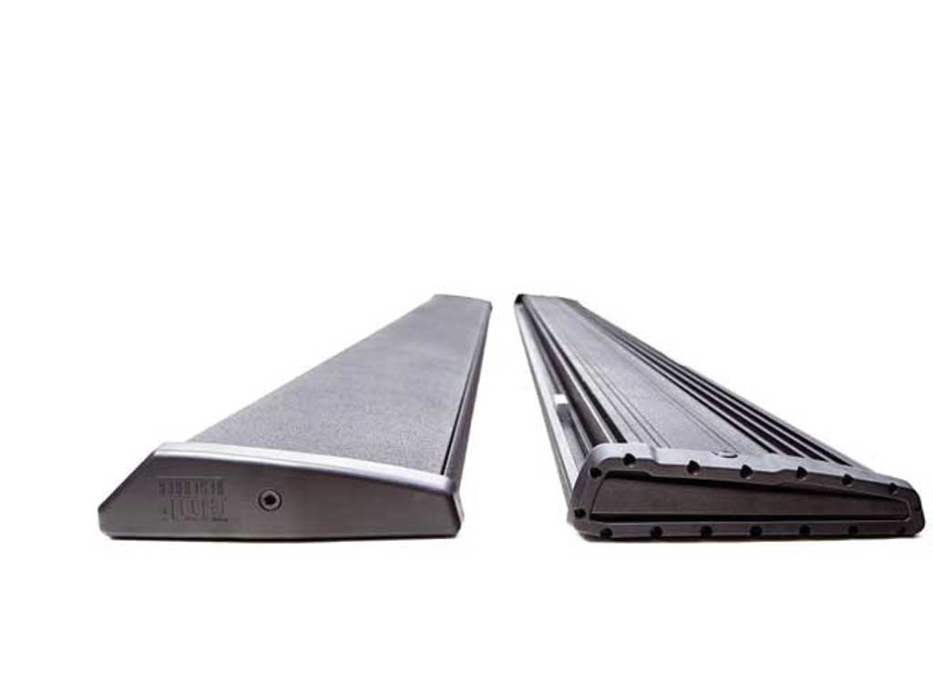 22-C SILVERADO/SIERRA 1500 EXT CAB POWERSTEP XTREME PLUG N PLAY SYSTEM BLACK Amp Research