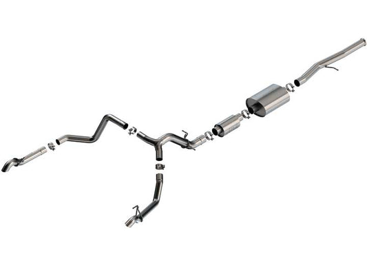 22-C Silverado/Sierra 1500 ZR2/AT4X 6.2L V8 Cat-Back S-Type Exhaust System with Turndown Tip