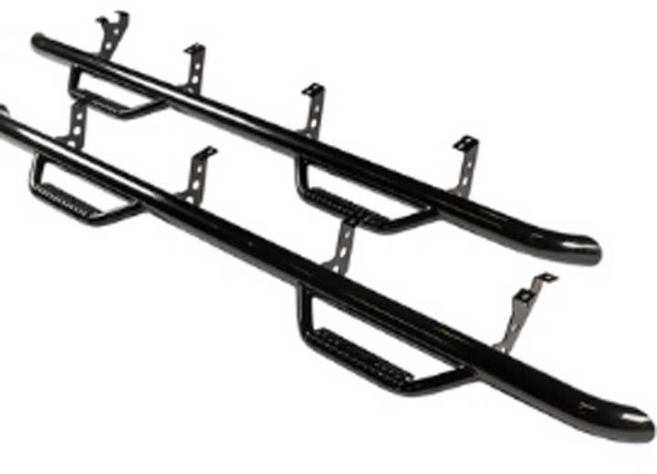 22-C TOYOTA TUNDRA NERF STEP TEXTURED ROUND BLACK Smittybilt