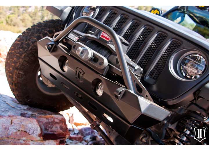 18-UP JEEP JL / 20-UP JT PRO SERIES FRONT BUMPER W/ BAR & TABS Icon Vehicle Dynamics
