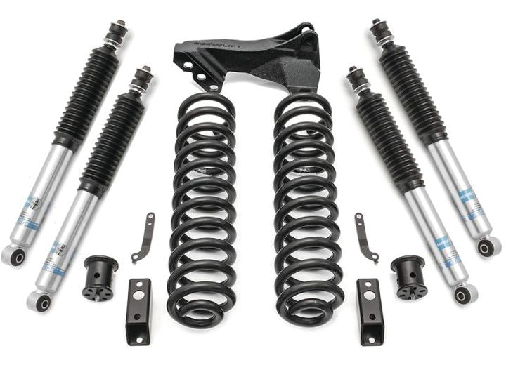 2.5IN COIL SPRING FRONT LIFT KIT W/BILSTEIN SHOCKS AND TRACK BAR BRACKET 11-16 F250/F350 DIESEL 4WD ReadyLift Suspension