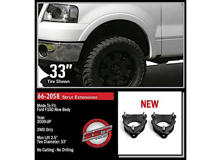 2.5IN FRONT LEVEL 09-14 F150 RWD ReadyLift Suspension