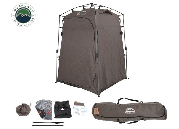 Portable Privacy Shower Tent with Storage Bag for Camping and Outdoor Adventures