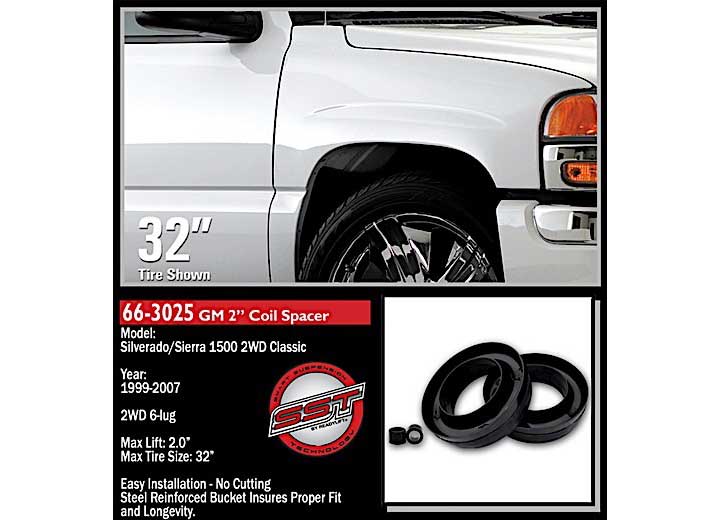 2IN FRONT LEVEL KIT 99-07 CHEVY/GMC 1500 RWD