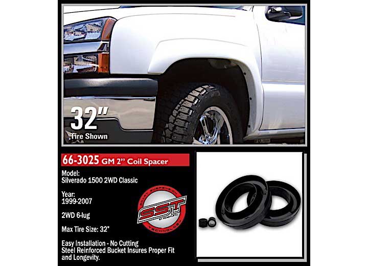 2IN FRONT LEVEL KIT 99-07 CHEVY/GMC 1500 RWD
