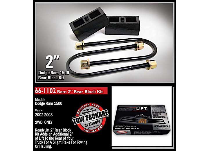 ReadyLift Suspension - 2IN REAR BLOCK KIT 02 - 08 RAM 1500