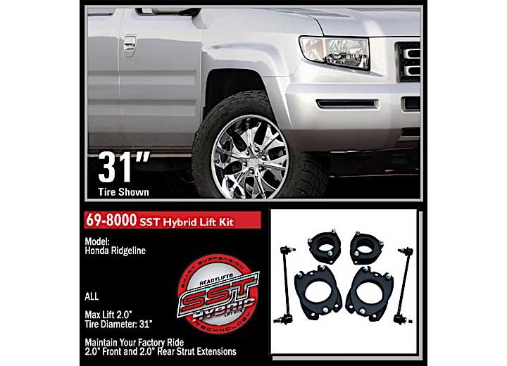 2IN SST LIFT KIT W/2IN REAR W/O SHOCKS 06-10 HONDA RIDGELINE