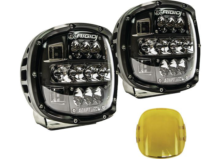 Adapt XP Powersports Extreme LED Light – 3 Adaptive Zones with GPS Technology, Pair Rigid Industries