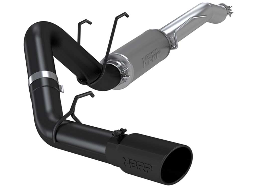 4-Inch Black Resonator Back Exhaust System for 2017-2022 F250/F350 6.2L Super/Crew Cab MBRP, Inc.