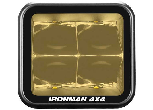 40W Amber Spot Beam LED Cube Light - 3.2 Inch