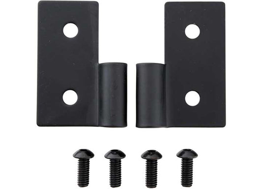 76-06 CJ & WRANGLER (YJ/TJ/LJ) LOWER DOOR HINGE BRACKETS - BLACK