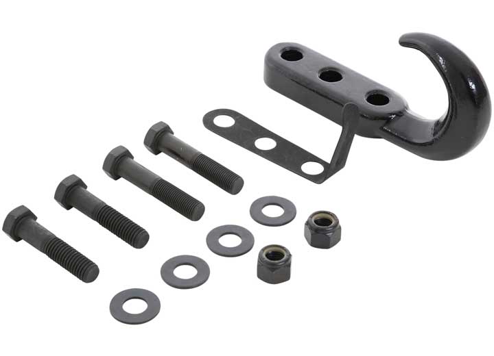 76-06 CJ & WRANGLER (YJ/TJ/LJ) TOW HOOK KIT - BLACK