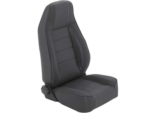 76-18 CJ & WRANGLER CJ/YJ/TJ/LJ SEAT - FRONT - FACTORY STYLE REPLACEMENT W/ RECLINER - DENIM BLACK