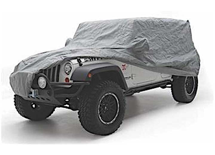 76-83 CJ5/CJ7; 87-06 WRANGLER YJ/TJ/LJ FULL CLIMATE JEEP COVER W/STORAGE BAG; GRAY