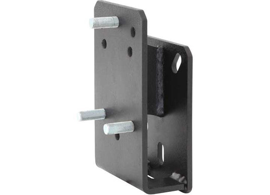 76-86 CJ5/CJ7; 87-18 WRANGLER YJ/TJ/LJ/JK TIRE RELOCATION BRACKET; BLACK; CLEAR UP TO 35IN TIRE