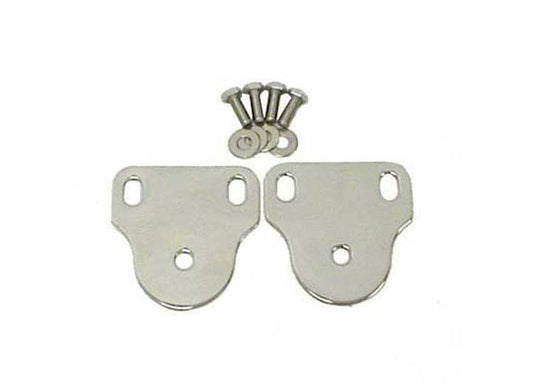 76-95 CJ & WRANGLER (YJ) INSIDE WINDSHIELD BRACKETS - STAINLESS STEEL