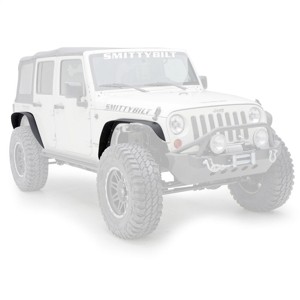 Smittybilt 76837 XRC Flat Fender Flare Kit Set of 4 Textured Black - view 2