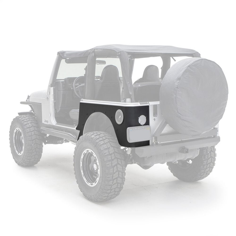 Smittybilt 76874 XRC Rear Corner Guards Textured Black (97-06 TJ)