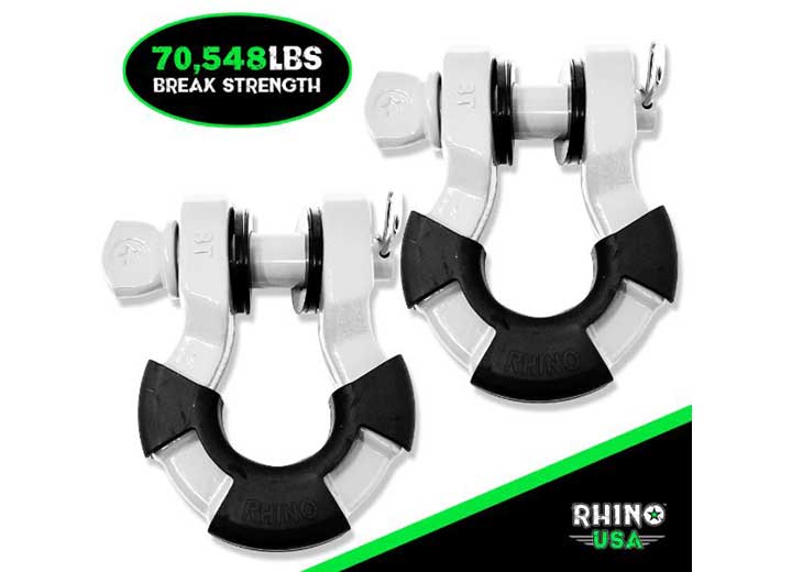 8 Ton White Recovery Super Shackle Duo