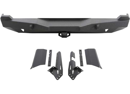 84-01 CHEROKEE (XJ) 2/4 DOOR XRC REAR BUMPER W/HITCH - BLACK TEXTURED
