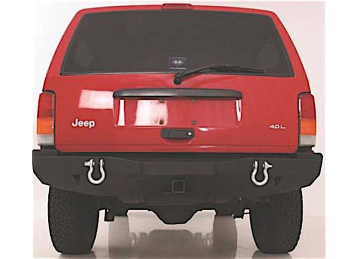 84-01 CHEROKEE (XJ) 2/4 DOOR XRC REAR BUMPER W/HITCH - BLACK TEXTURED Smittybilt