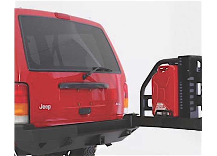 Smittybilt - 84 - 01 CHEROKEE (XJ) 2/4 DOOR XRC REAR BUMPER W/HITCH & TIRE CARRIER - BLACK TEXTURED