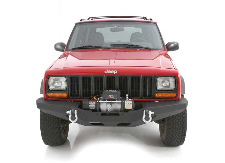 Smittybilt - 84 - 01 CHEROKEE XJ 2/4 DR XRC ROCK CRAWLER WINCH FRONT BUMPER W/D - RING MOUNTS; BLACK TEXTURED