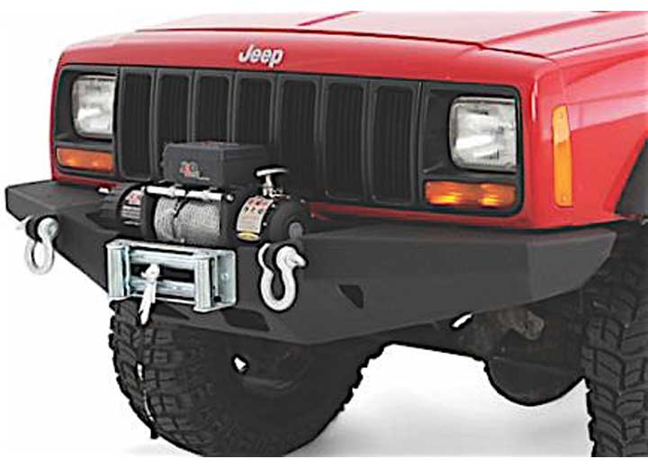 Smittybilt - 84 - 01 CHEROKEE XJ 2/4 DR XRC ROCK CRAWLER WINCH FRONT BUMPER W/D - RING MOUNTS; BLACK TEXTURED