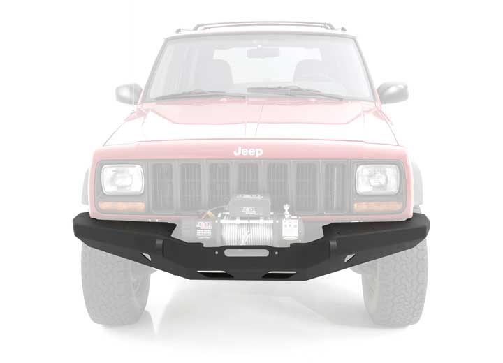 Smittybilt - 84 - 01 CHEROKEE XJ 2/4 DR XRC ROCK CRAWLER WINCH FRONT BUMPER W/D - RING MOUNTS; BLACK TEXTURED