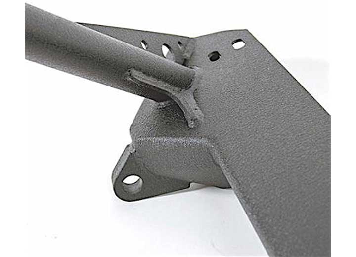 87-06 JEEP WRANGLER, RUBICON AND UNLIMITED SRC FRONT STINGER BUMPER W/D-RING MOUNTS; BLACK TEXTURED