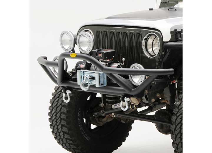 Smittybilt - 87 - 06 WRANGLER YJ/TJ/LJ SRC FRONT GRILLE GUARD BUMPER W/D - RING MOUNTS - BLACK TEXTURE