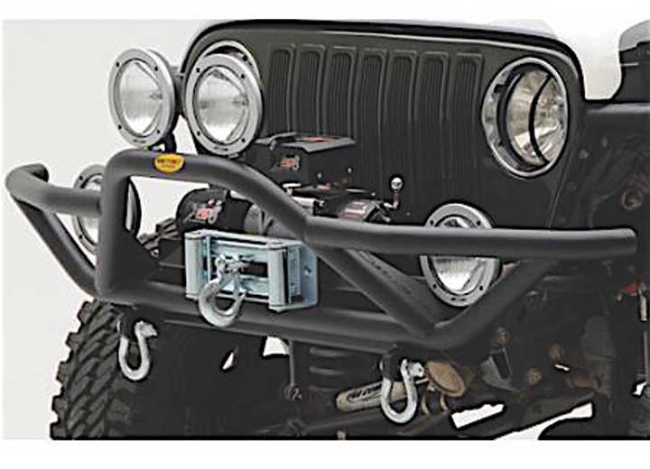Smittybilt - 87 - 06 WRANGLER YJ/TJ/LJ SRC FRONT GRILLE GUARD BUMPER W/D - RING MOUNTS - BLACK TEXTURE