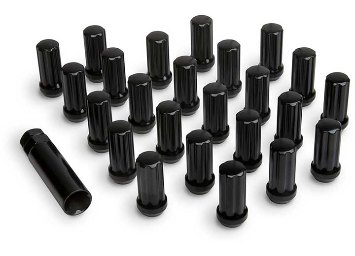 ICON ALLOYS LUG NUT KIT BLACK - 14 X 1.5/24 COUNT W/KEY Icon Vehicle Dynamics