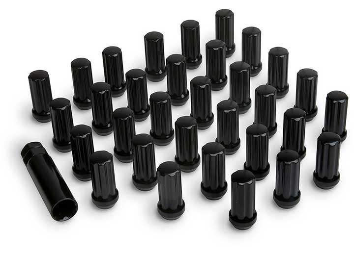 ICON ALLOYS LUG NUT KIT BLACK - 14 X 1.5/32 COUNT W/KEY Icon Vehicle Dynamics