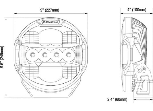 9-Inch Spot Beam Driving Light by SCOPE