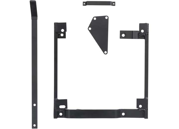 Smittybilt Front Seat Adapter Bracket - Passenger Side, Black Powder Coat, 1997-2002 Jeep Wrangler TJ